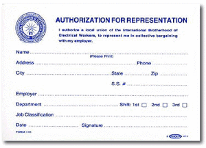 IBEW Card